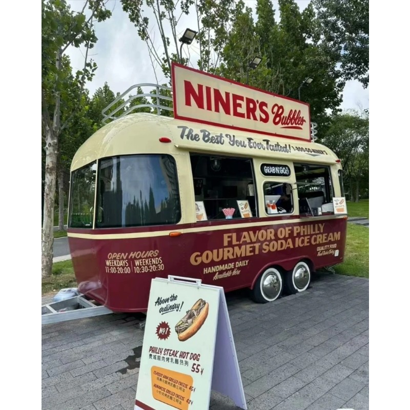 Food Truck Supplier - Fully Equipped Aluminum Water Cart Hotels