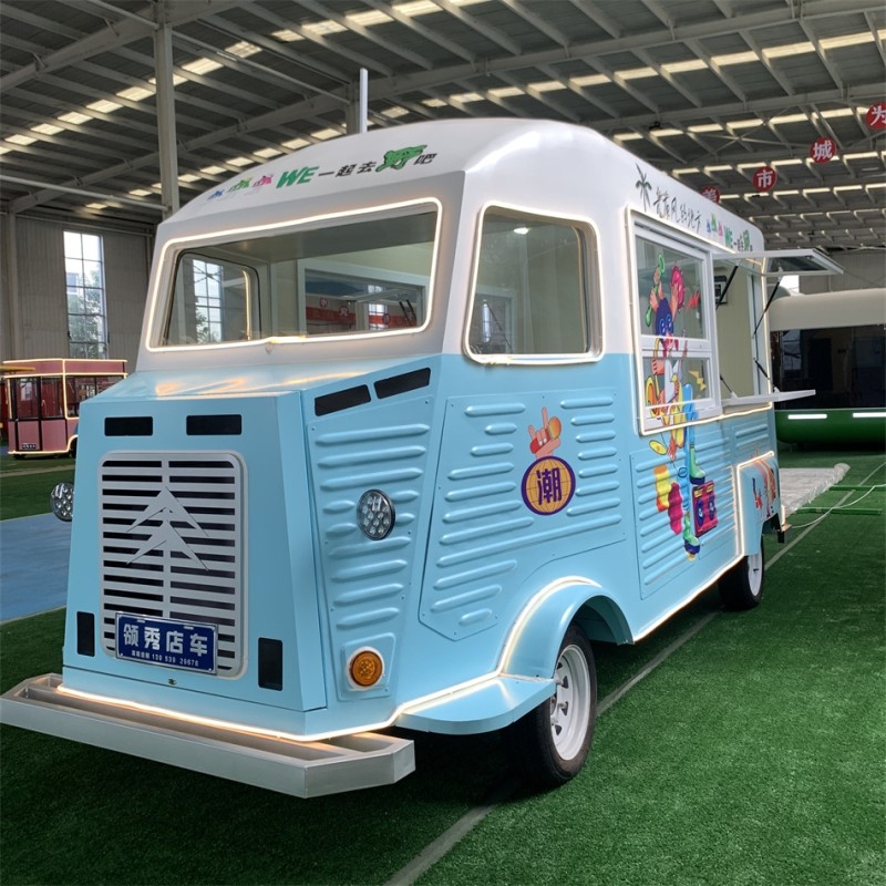 Food Trailer Factory - Pink Electric Modern Design Van Truck