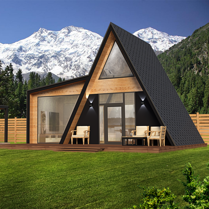 Prefab House Manufacturer - A Frame Roof Modular Tiny Home