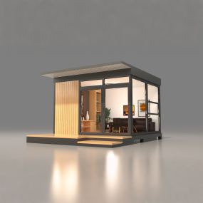 Backyard Cabin Manufacturer - Modern Luxury Patio Office Pod