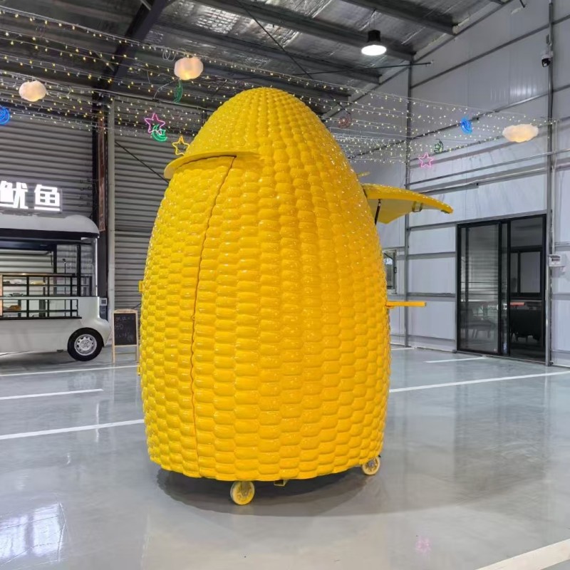 Mobile Cart Supplier - Portable Corn Shaped Ice Cream Kiosk