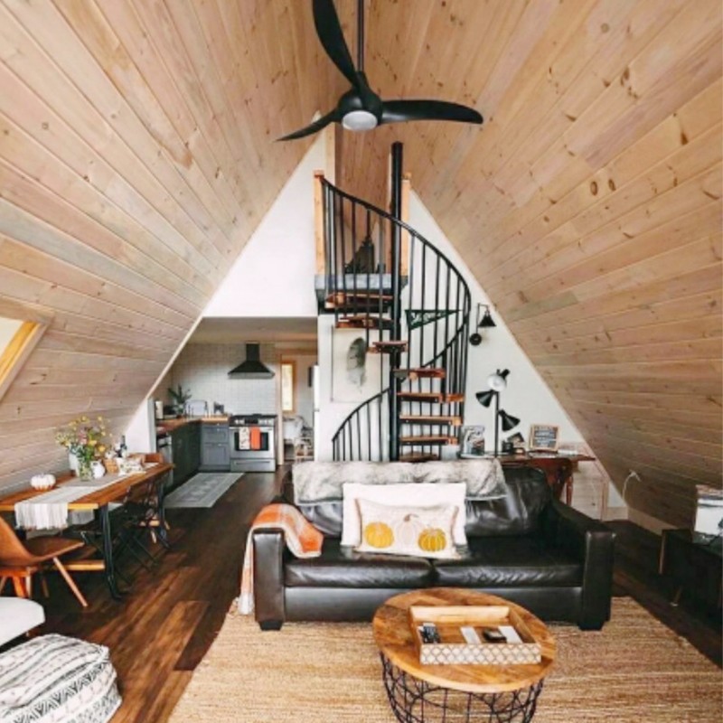 Tiny Home Factory - Triangular Shape A Frame Camper House