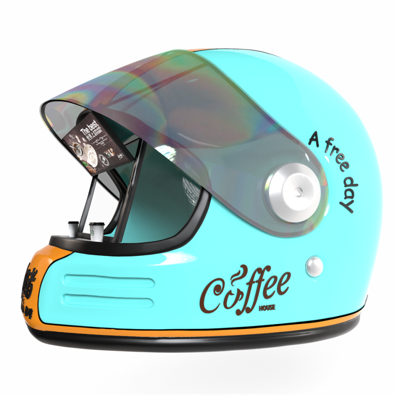 Mobile Van Factory - Eye Catching Helmet Shaped Compact Snack