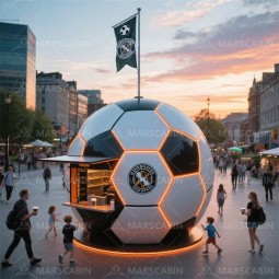Prefab House Factory - Cheap Mobile Football Shaped Design
