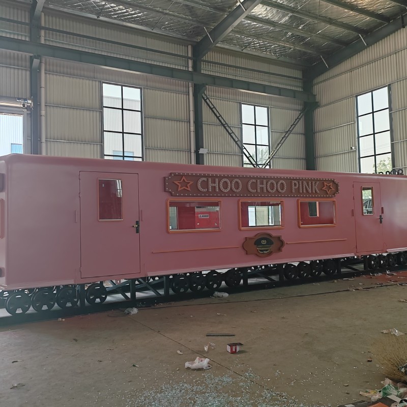 Food Truck Manufacturer - Pink Fully Equipped Prefab Food Trailer