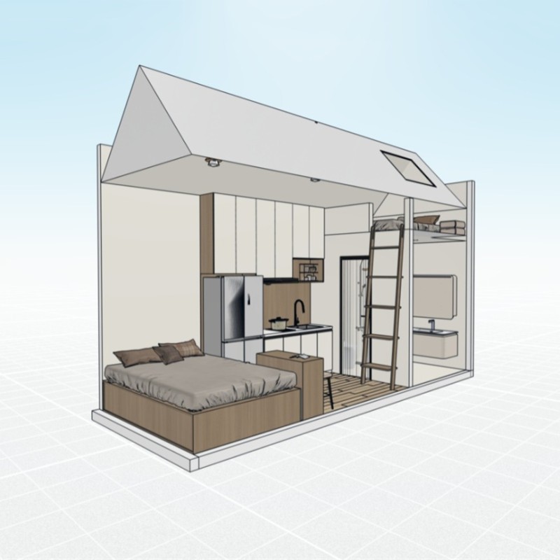 Children House Manufacturer - Outdoor Garden Steel Slope Roof