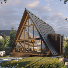 Modular Home Manufacturer - 2 Story A Frame Customizable House