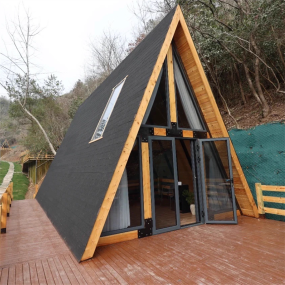 A Frame House Supplier - Prefab Wood Steel Glamping House