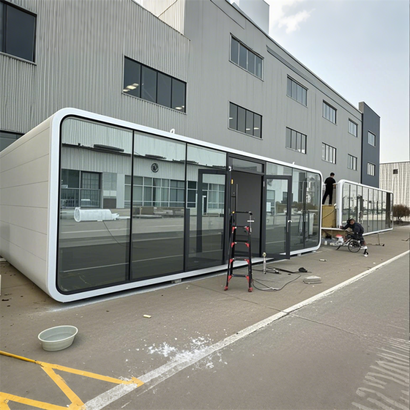 Outdoor House Manufacturer - 40Ft Customized Apple Cabin Office