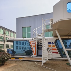 Capsule Hotel Supplier - 38sqm Prefab Double Storey Pod Villa