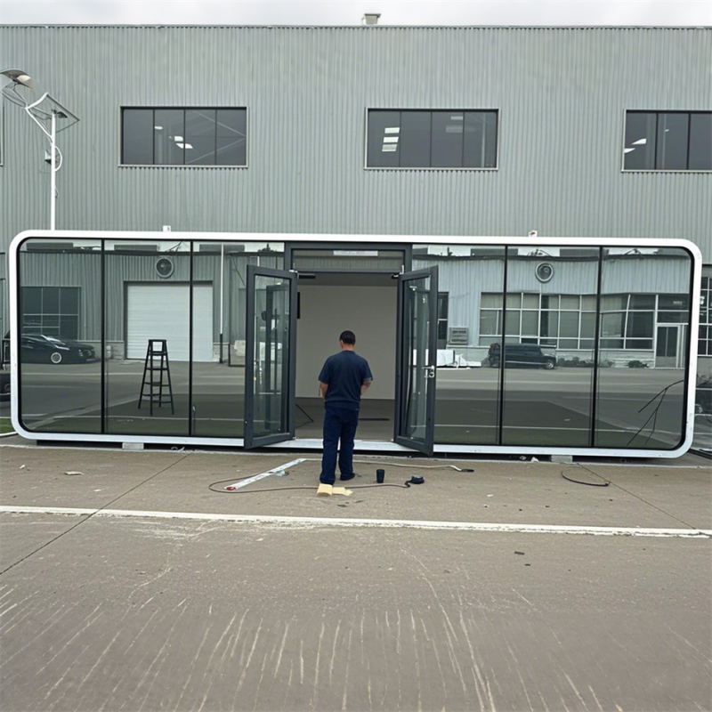 Outdoor House Manufacturer - 40Ft Customized Apple Cabin Office