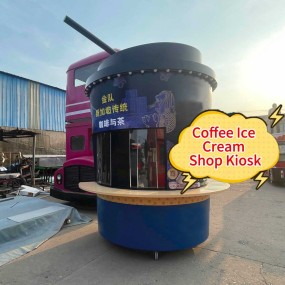 Travel Mug Factory - Modular Coffee Cup Booth with Wheels