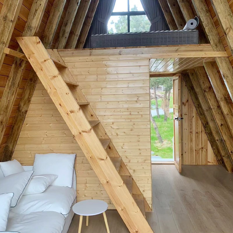 Prefab House Manufacturer - Detachable A Frame Resort Wooden House