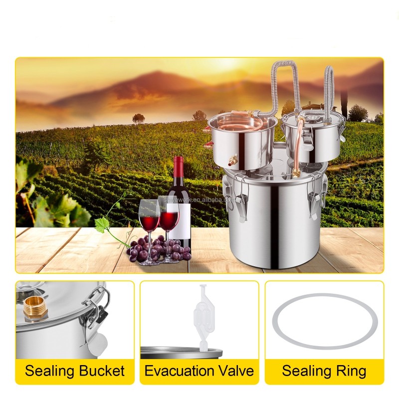 Alcohol Distiller Factory - Custom 3-8 Gal Ethanol Whiskey Beer Still