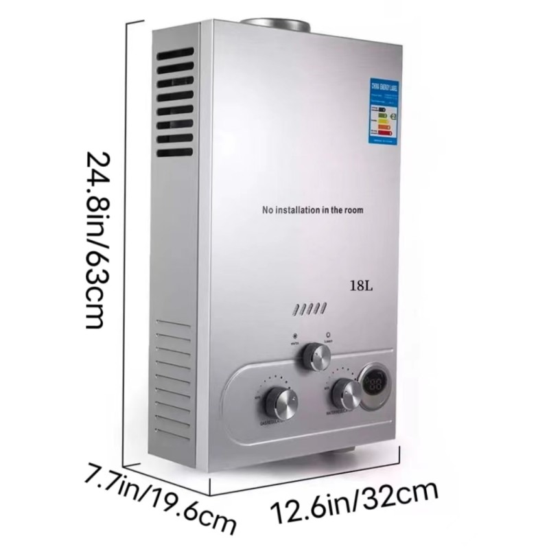 Gas Water Heater Factory - Custom 6-18L Tankless Propane Butane Heater