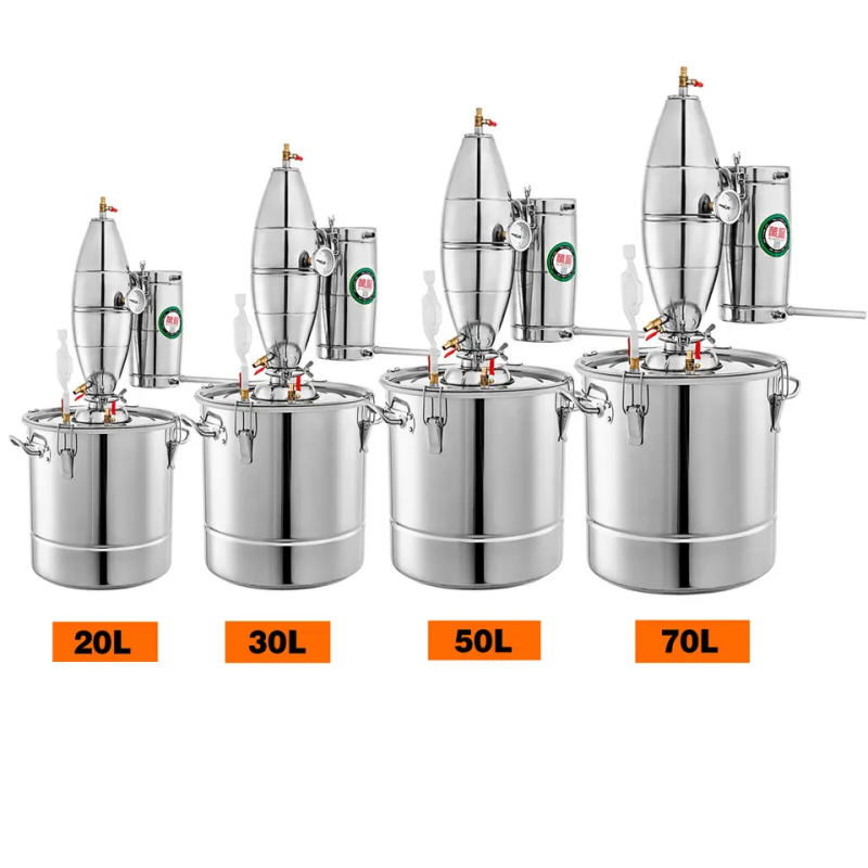 Alcohol Distiller Factory - Custom 70L Stainless Steel Moonshine Boiler