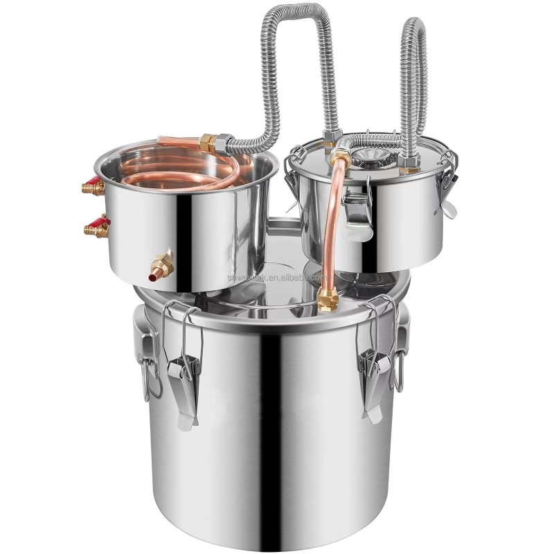 Alcohol Distiller Factory - Custom 3-8 Gal Water Alcohol Copper Still