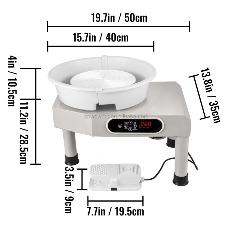 Pottery Wheel Factory - Custom 350W 25cm Electric Clay Foot Pedal