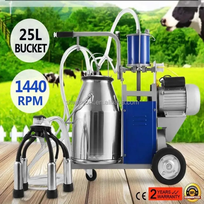 Milking Machine Factory - Custom Electric Cow Milker 25L Stainless Steel