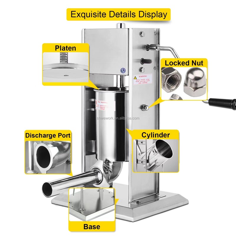 Sausage Stuffer Factory - Custom WeWork 3-15L Manual Two-Speed Stuffer