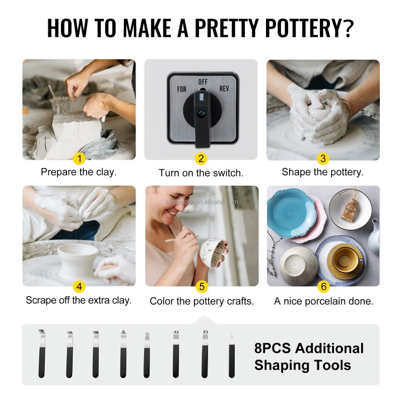 Pottery Wheel Factory - Custom WeWork 25cm 280w Electric Ceramic Machine