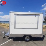 Square food trailer