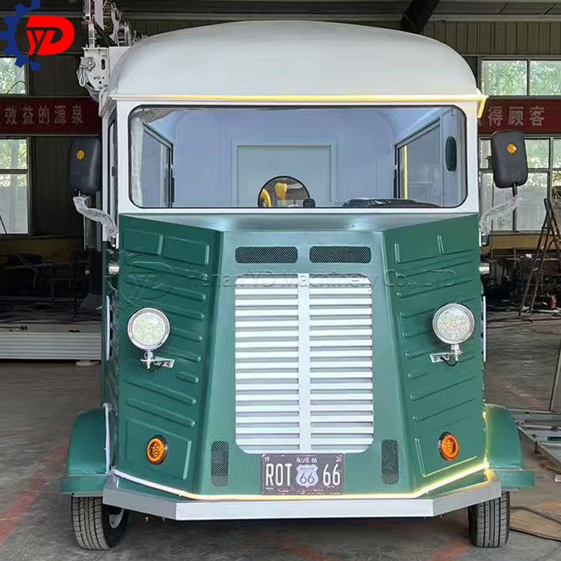 Mobile Kitchen Cart Manufacturer - Fully Equipment Ice Cream Coffee Cart