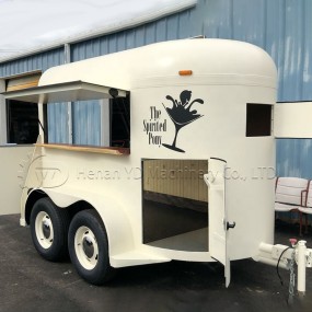 Custom Food Trailer Factory - Vintage Horse Trailer Mobile Coffee Shop
