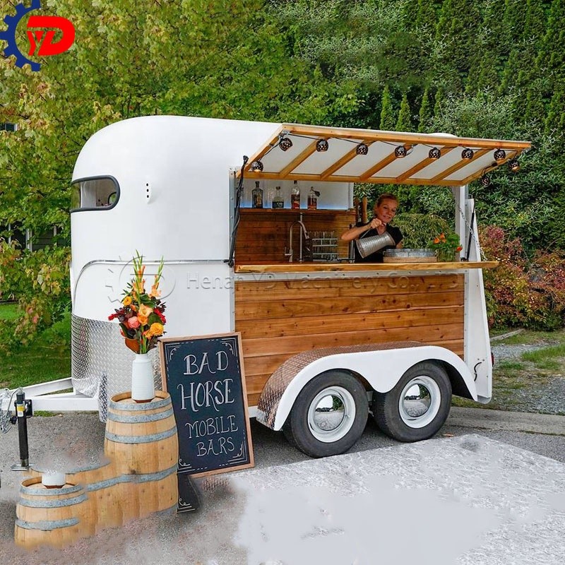 Vintage Concession Trailer Supplier - Street Food Truck Beer Bar Cart