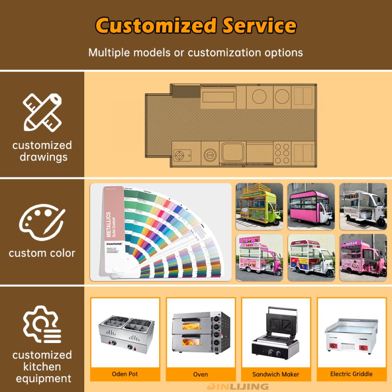 Snack Food Cart Supplier - Hot Sale Enclosed Tuk Tuk Vending Mobile