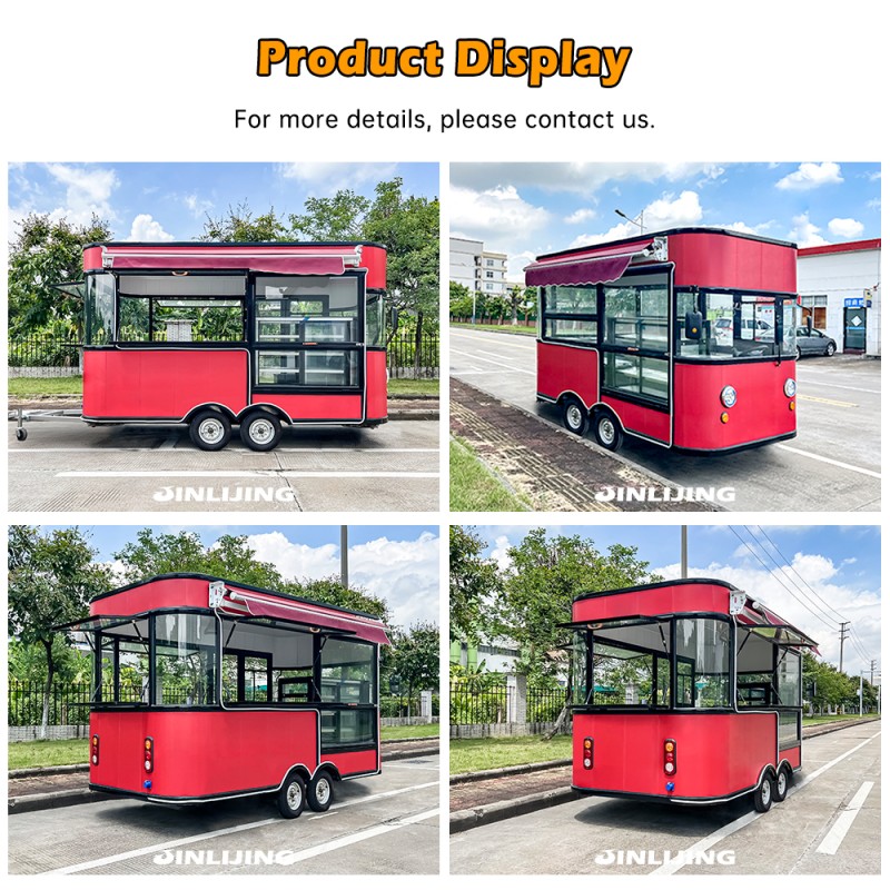 Food Trailer Supplier - 19ft Stainless Steel Vending Mobile Kitchen