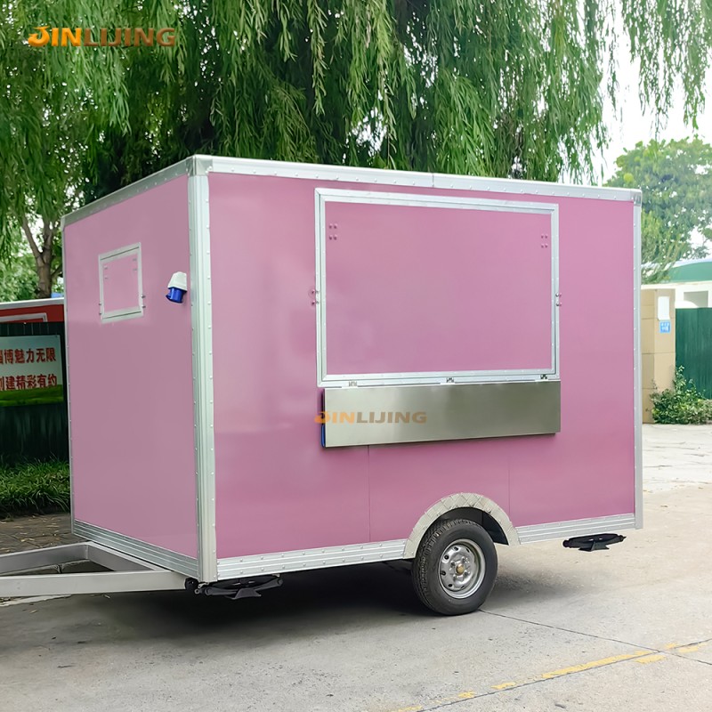 Food Truck Factory - 12ft Red Stainless Steel Pizza Professional Design