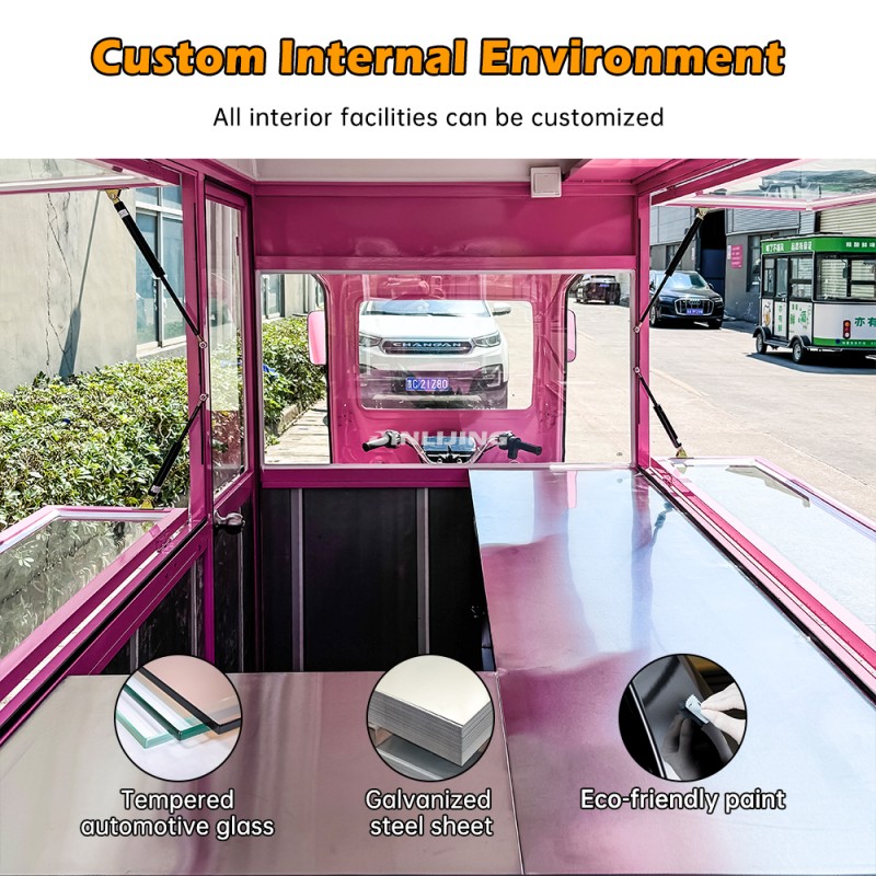 Snack Food Cart Supplier - Hot Sale Enclosed Tuk Tuk Vending Mobile