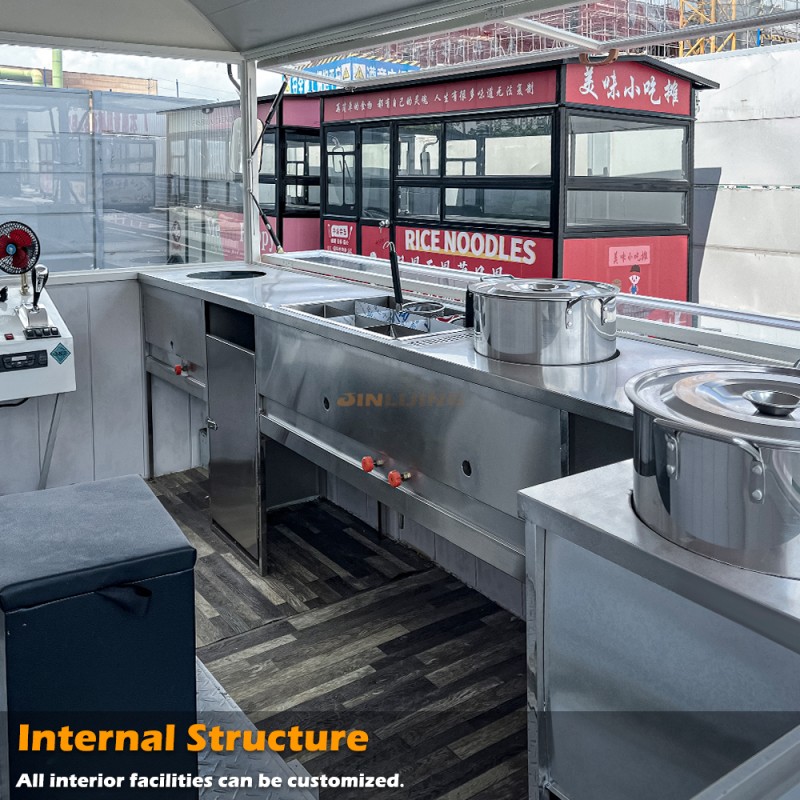 Pizza Caravan Manufacturer - Mini Black Pizza Commercial Taco Cart