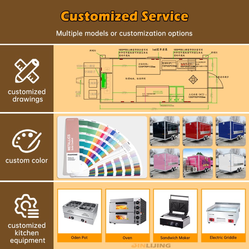 Mobile Food Trailer Factory - Hot Sale Taco Europe Standard Cart