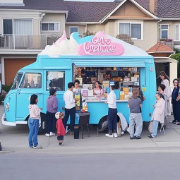 Food Cart Factory - Custom TXW New Design Movable Citroen Cart