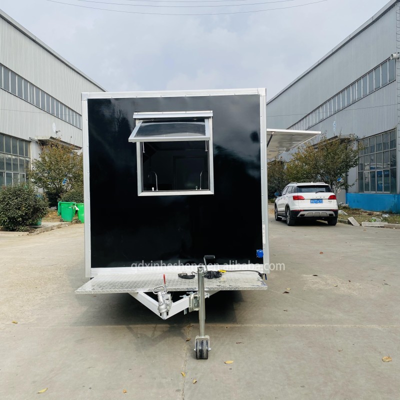 Food Truck Supplier - 12ft Fully Equipped Hot Dog Cart USA Customized