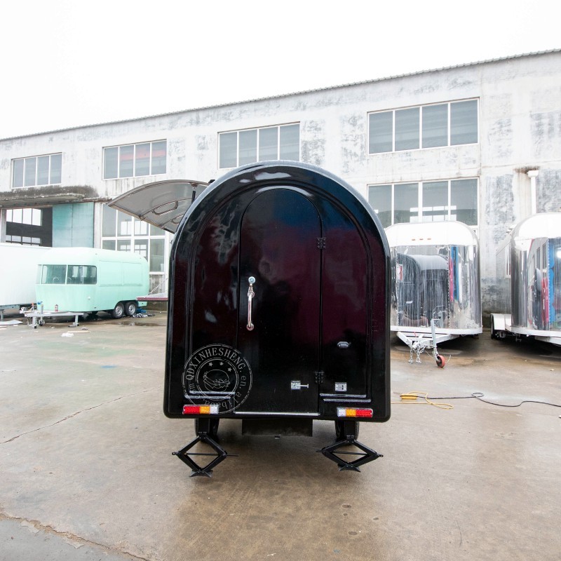 Mobile Food Cart Manufacturer - Blue Round Drink Carts Ice Cream BBQ