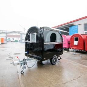 Mobile Food Cart Manufacturer - Blue Round Drink Carts Ice Cream BBQ