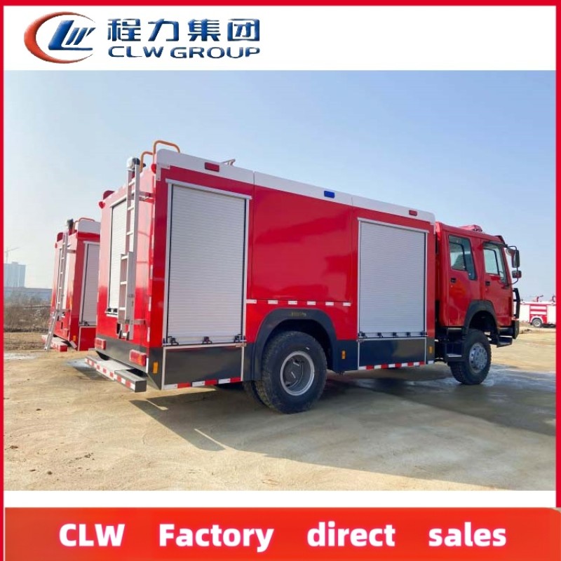 Fire Truck Factory - Custom HOWO 4x4 10ton Foam Tender