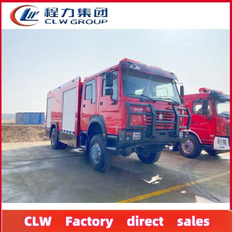 Fire Truck Factory - Custom HOWO 4x4 10ton Foam Tender