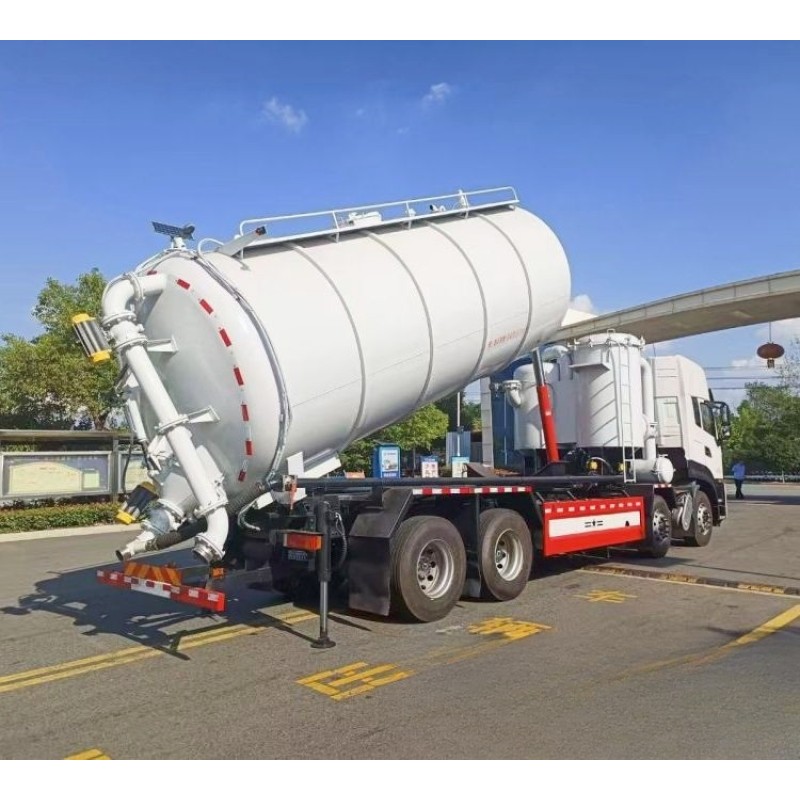 Powder Truck Factory - Custom HOWO 25 Square Conveyor