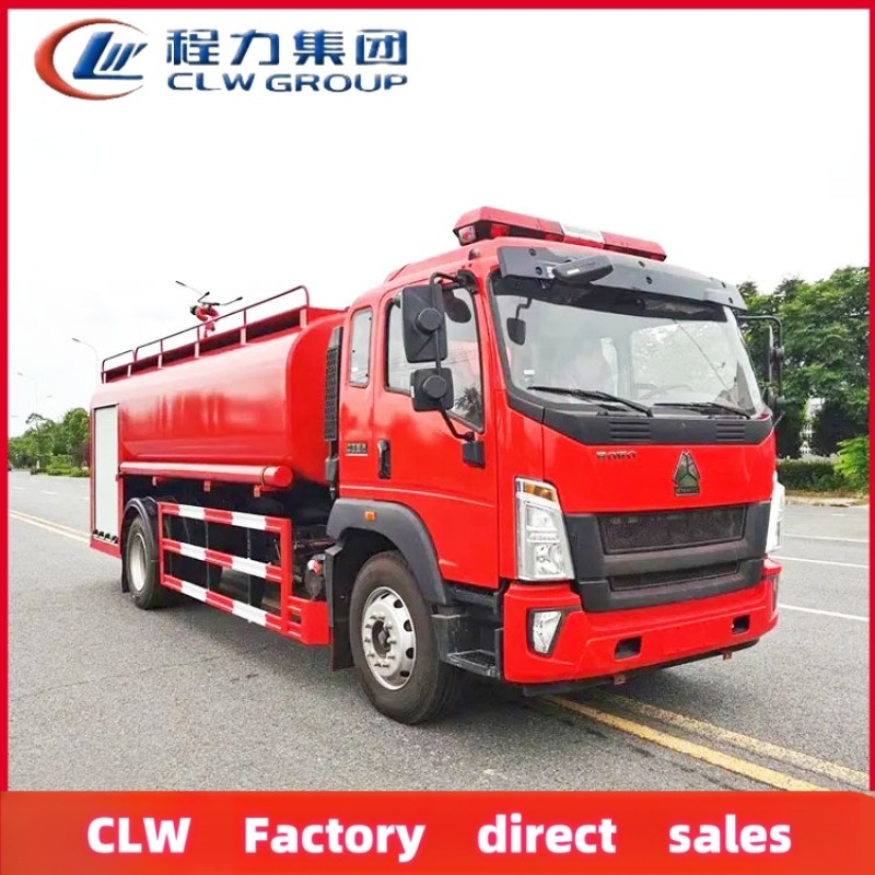 Fire Truck Factory - Custom HOWO 4x2 8 Ton Water Tanker
