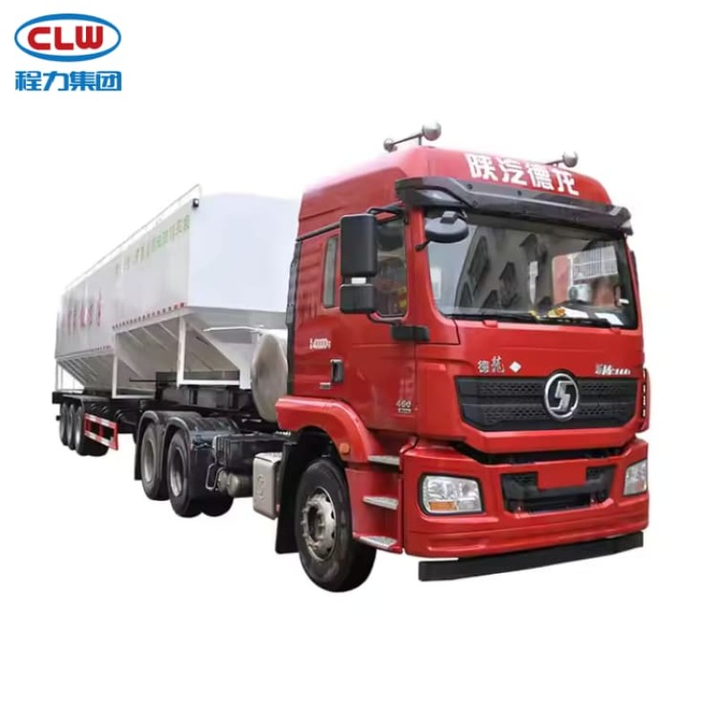 Feed Truck Factory - Custom 60-70cbm Hydraulic Feed Trailer