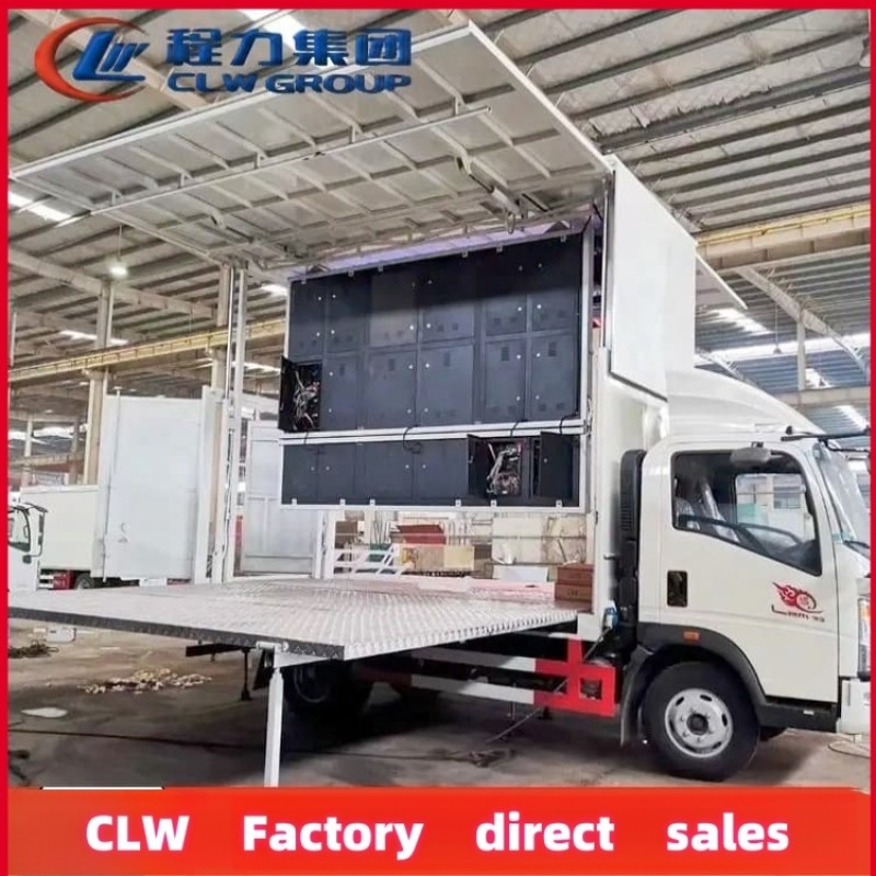 Mobile Stage Factory - Custom HOWO 4x2 Concert Stage Truck