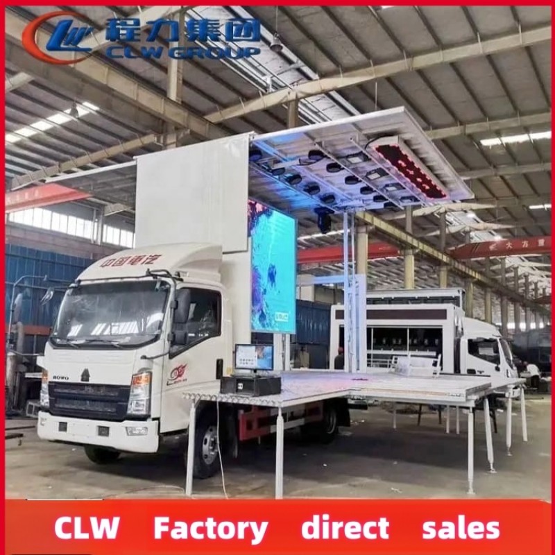 Mobile Stage Factory - Custom HOWO 4x2 Concert Stage Truck