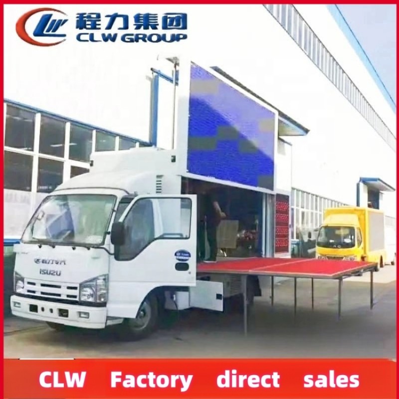 Mobile Stage Factory - Custom Isuzu 4x2 Container Stage Truck