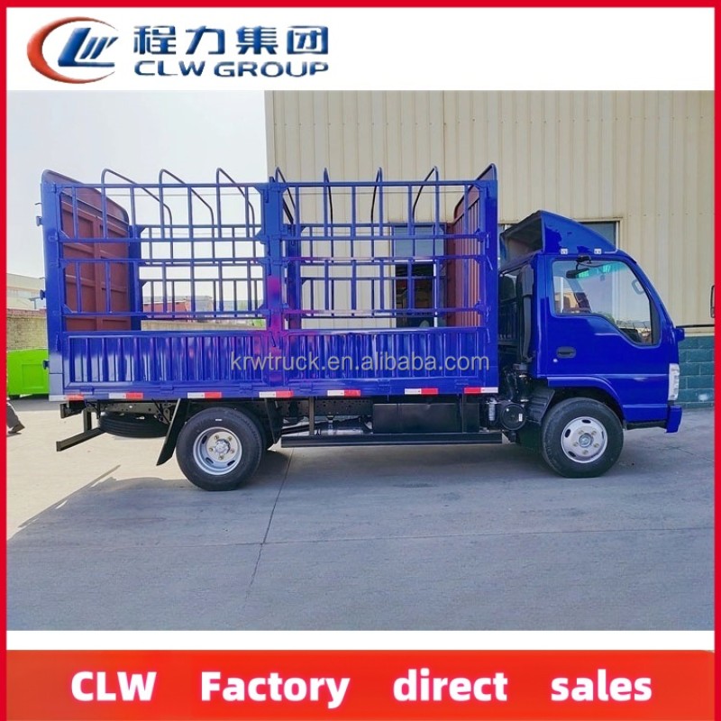 Cargo Truck Factory - Custom Isuzu 4x2 Fence Livestock Truck