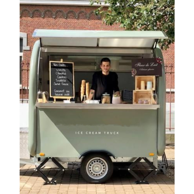 Food Cart Factory - Multifunctional Stainless Steel Tricycle Hot Dog Cart