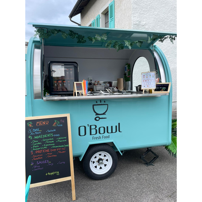 Food Cart Factory - Multifunctional Stainless Steel Tricycle Hot Dog Cart